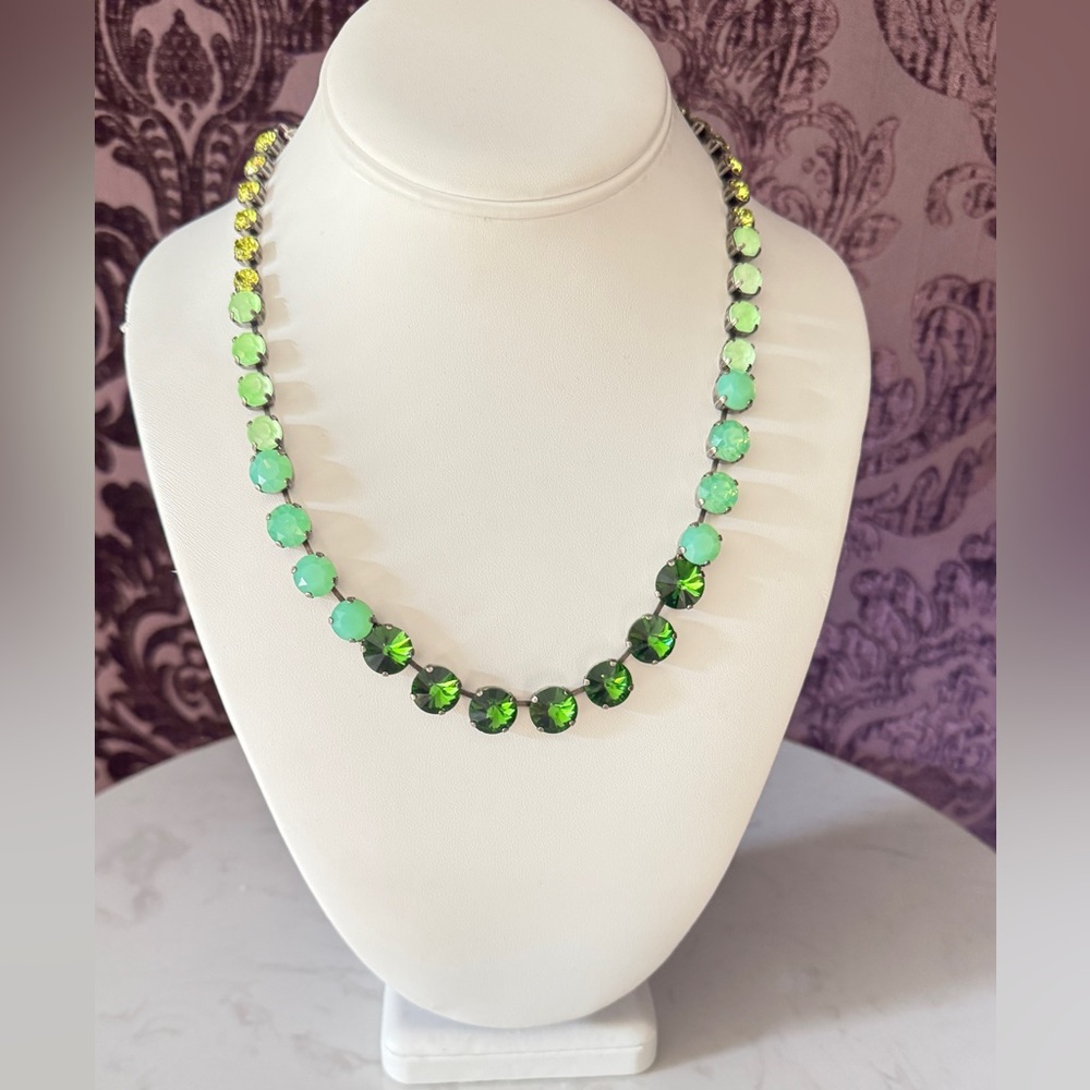 Swarovski mixed Green Necklace